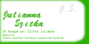 julianna szitka business card